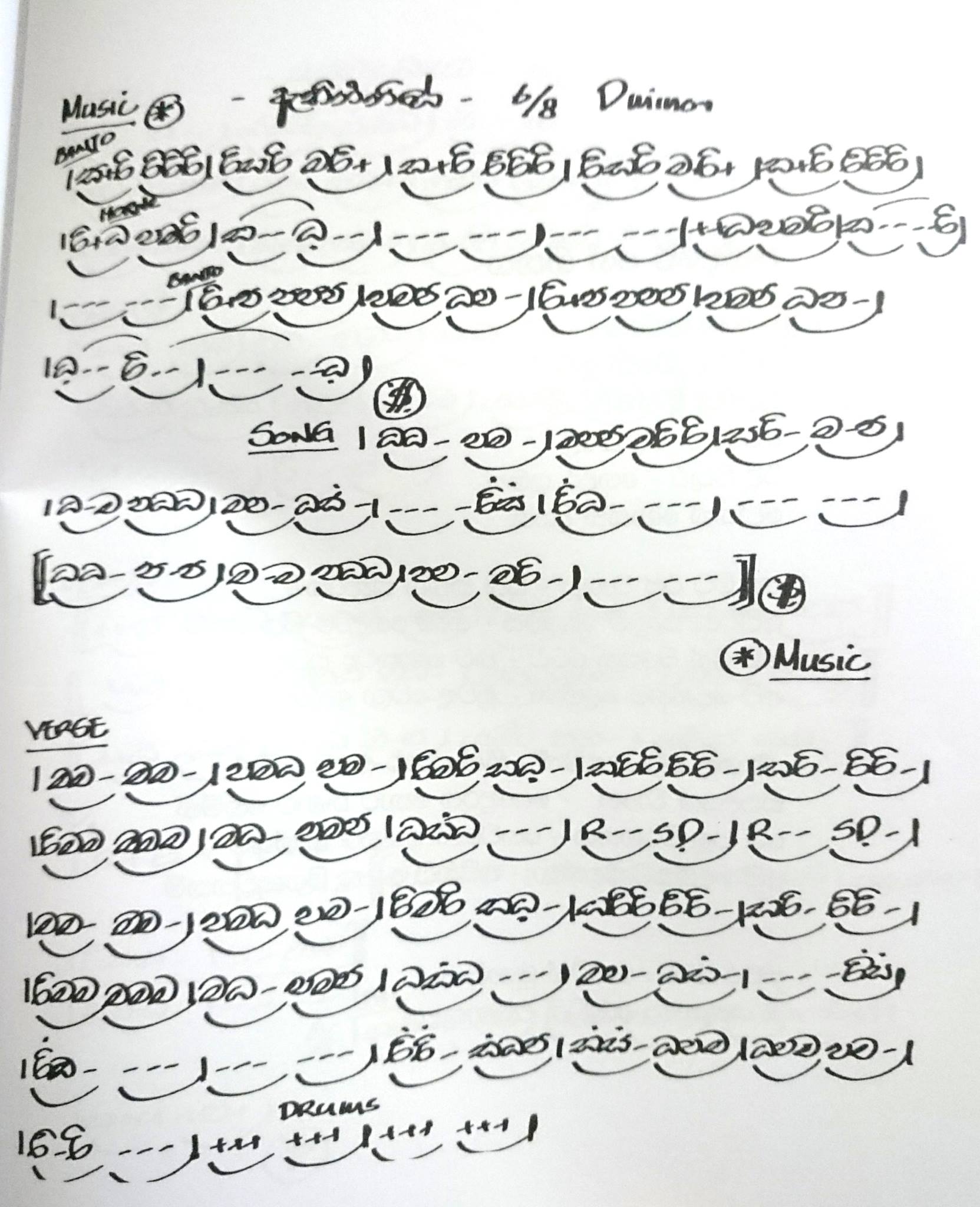 Download 324 Sinhala Song Notation Photo | Picture | Wallpaper Free