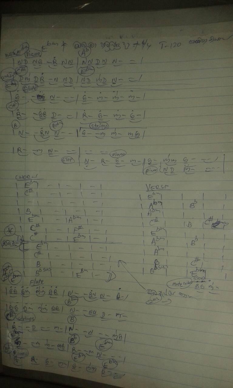 378 Sinhala Song Notation