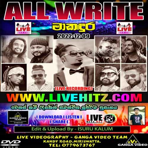 All Write Live In Makadura 2022-12-09 Live Show Image